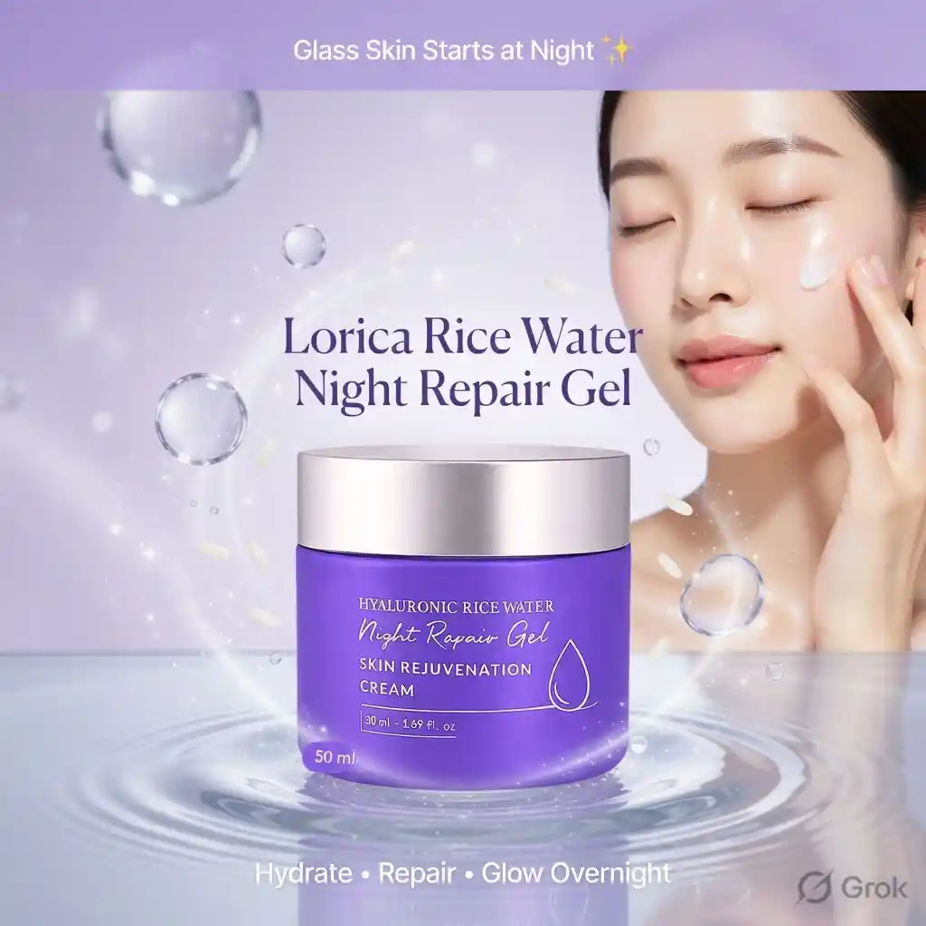 Lorica Hyaluronic Rice Water Night Repair Gel